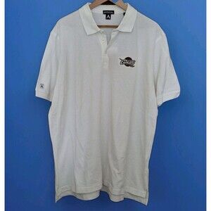 Antigua Cleveland Cavaliers Short Sleeve Polo Shirt Mens Size XL Large White NWT